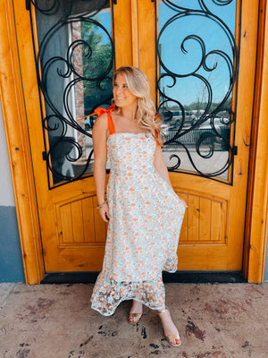 Everlasting Love Floral Embroidered Maxi Dress