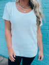 Basic White Short Sleeve Tee (S-XL)