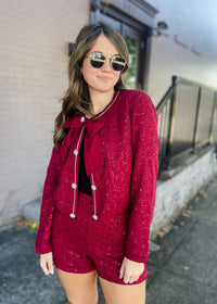 From Here On Tweed Two Piece Set