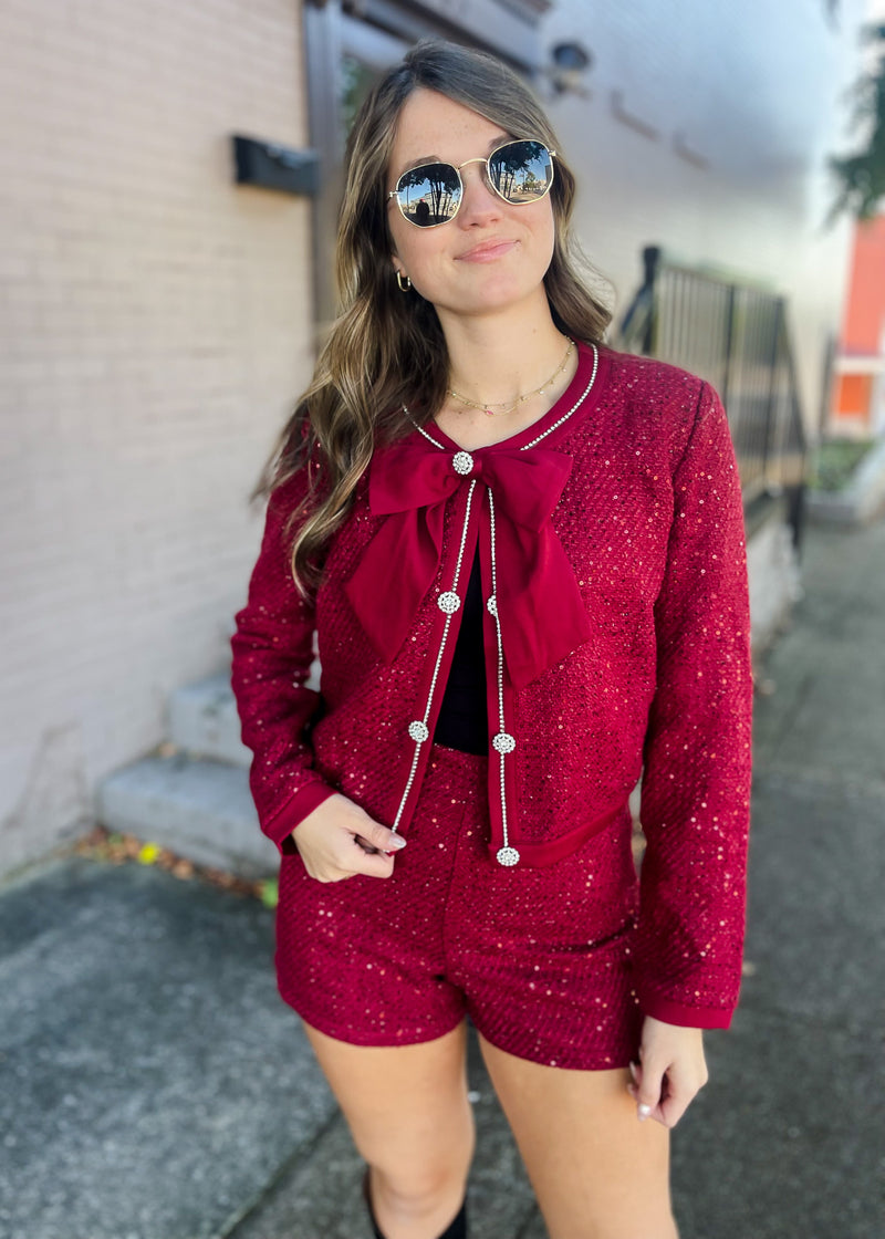 From Here On Tweed Two Piece Set