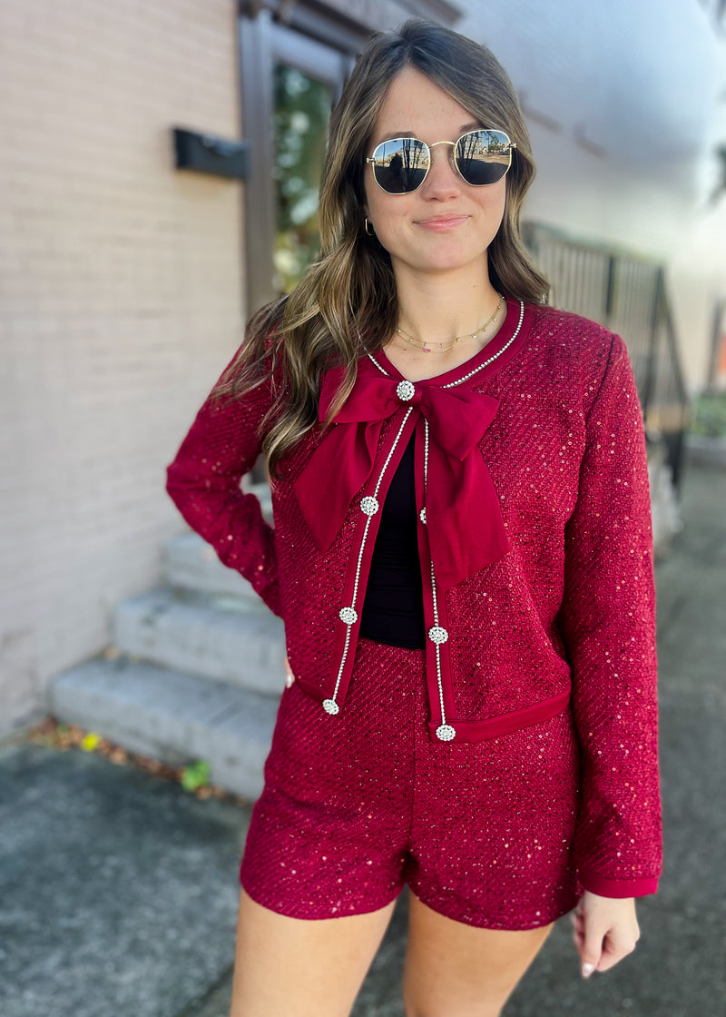 From Here On Tweed Two Piece Set