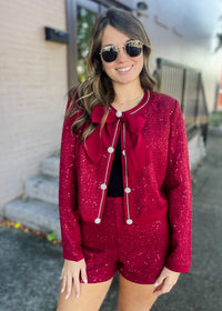 From Here On Tweed Two Piece Set