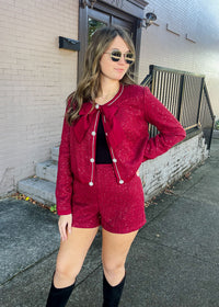 From Here On Tweed Two Piece Set