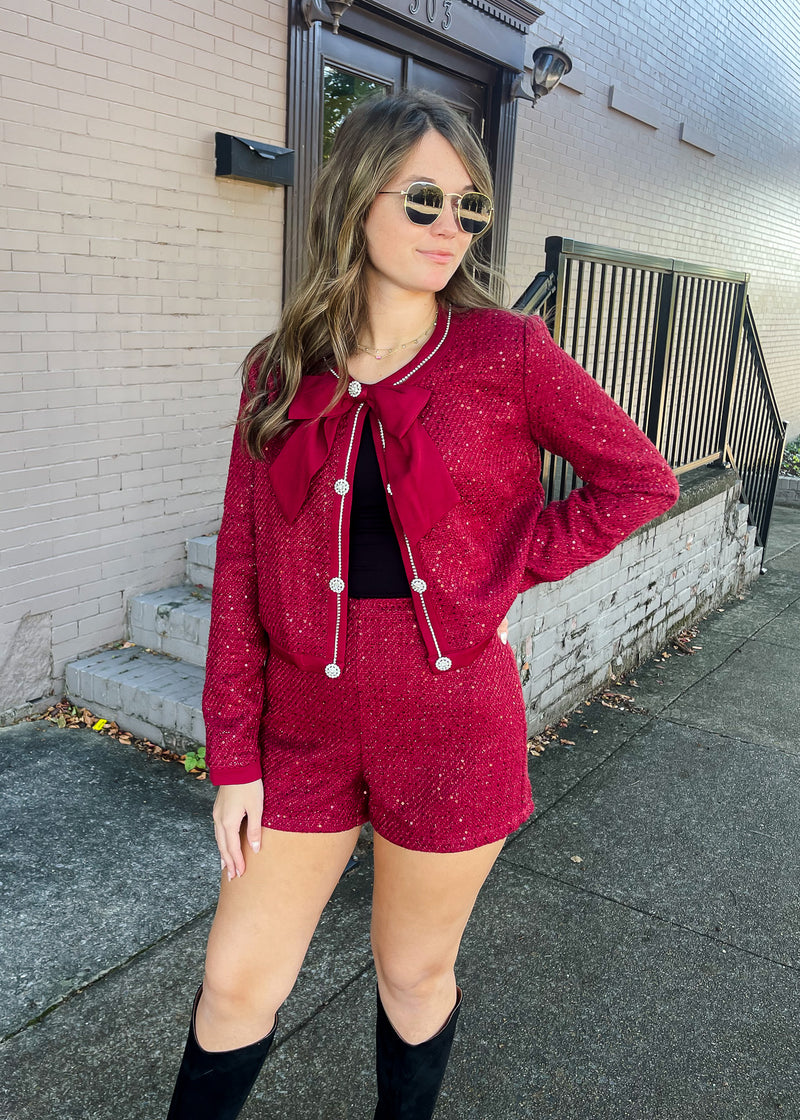 From Here On Tweed Two Piece Set