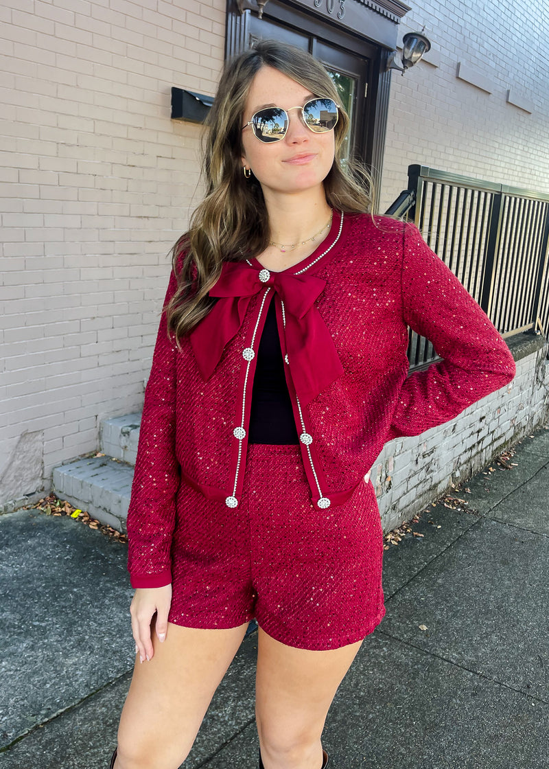 From Here On Tweed Two Piece Set