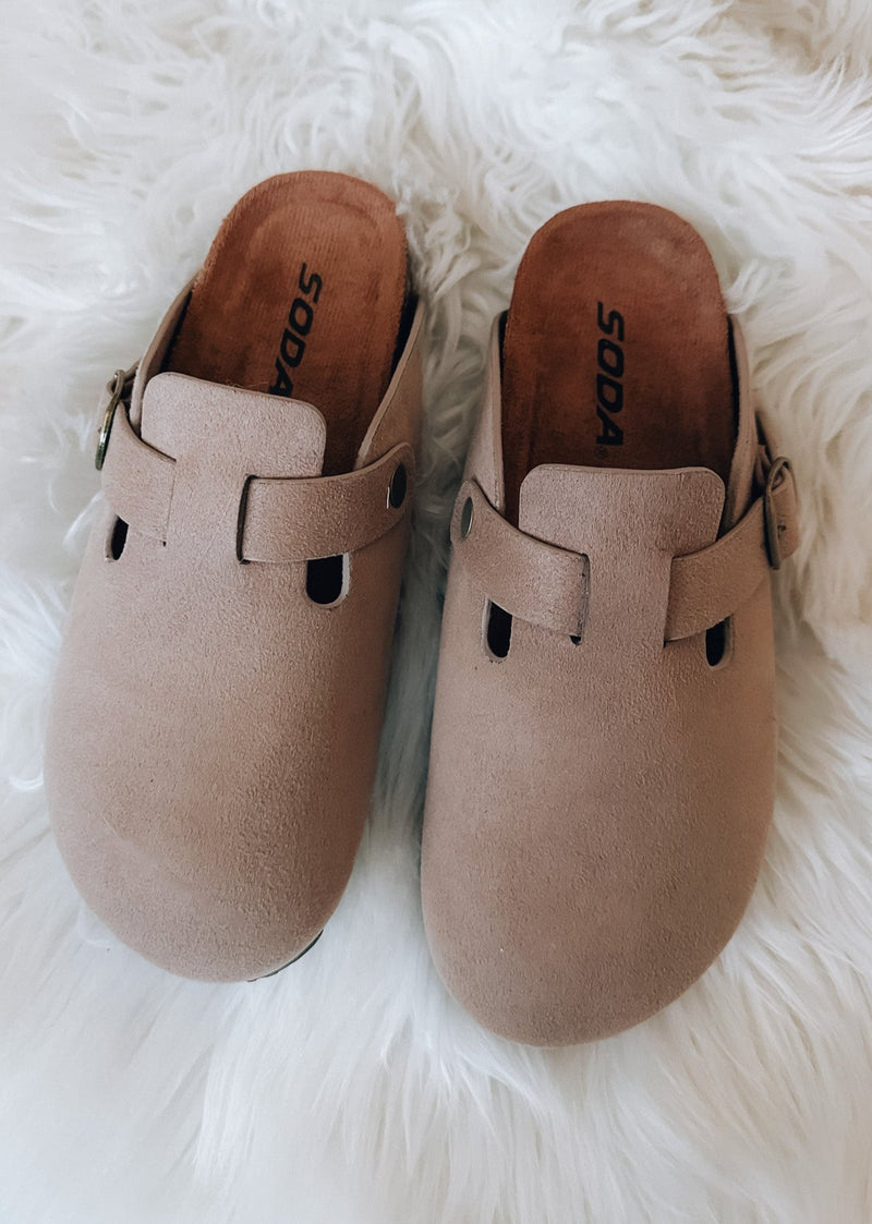 Sweet Thoughts Suede Clogs