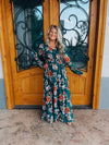 Right On Time Floral Maxi Dress