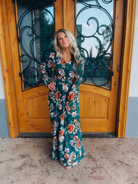 Right On Time Floral Maxi Dress