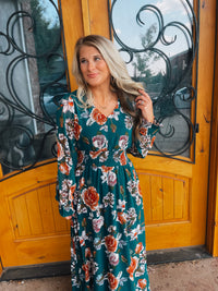 Right On Time Floral Maxi Dress