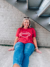 Score a touchdown in style with this Football Gameday Graphic Tee! Whether you're tailgating or watching from home, you'll be ready to cheer on your favorite team with this comfy, unisex design. This one's a surefire winner! Go long! ;)-RED