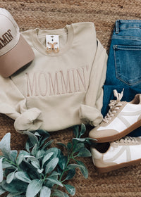 Mommin' Embroidered Sweatshirt (S-2XL)