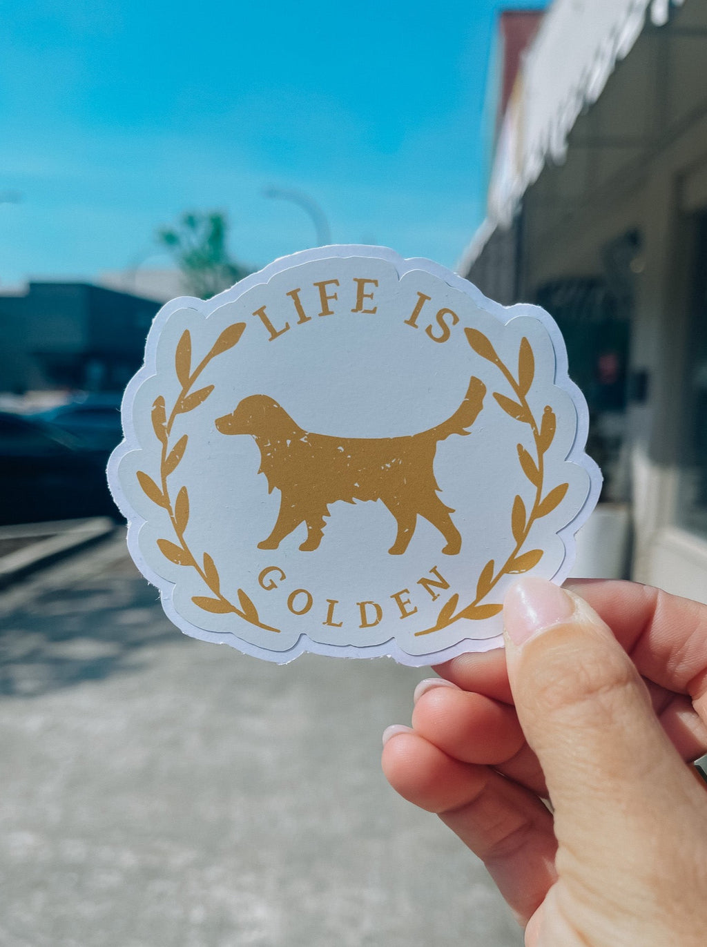 Life Is Golden Sticker