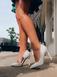 Graceful Glamour White Pearl Heels