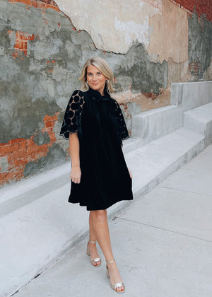 Simple Times Velvet Dress