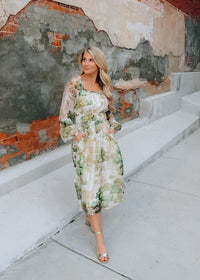 Rustic Allure Midi Dress