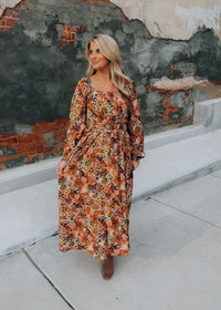 Radiant Blossoms Maxi Dress