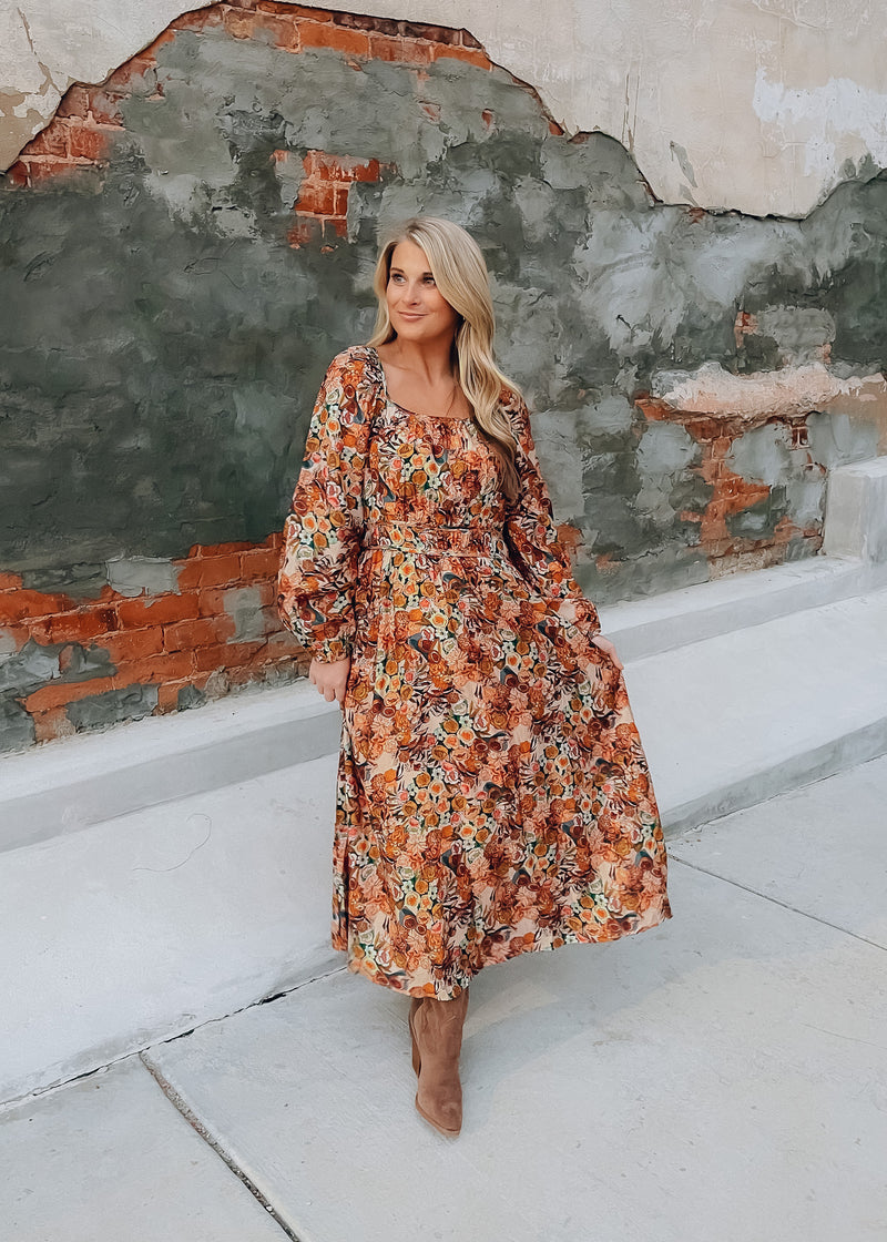 Radiant Blossoms Maxi Dress