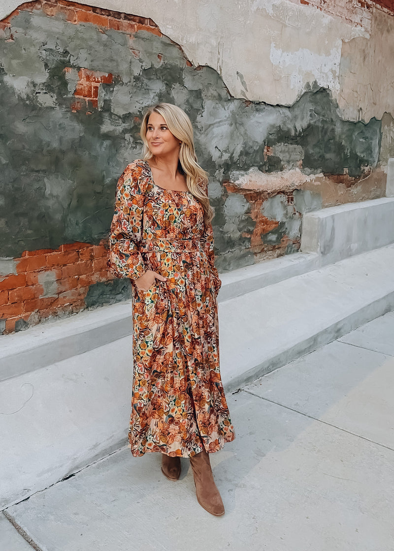 Radiant Blossoms Maxi Dress