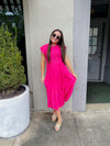 Falling For You Hot Pink Midi Dress (S-3XL)