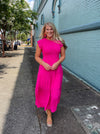 Falling For You Hot Pink Midi Dress (S-3XL)