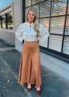 For Real This Time Suede Midi Skirt