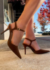 Take The Floor Pointed-Toe Ankle Strap Stiletto Heels