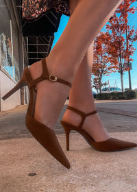 Take The Floor Pointed-Toe Ankle Strap Stiletto Heels