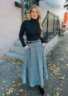 Check Your Style Woven Midi Skirt