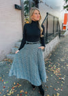 Check Your Style Woven Midi Skirt