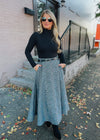 Check Your Style Woven Midi Skirt