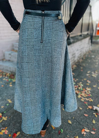 Check Your Style Woven Midi Skirt