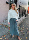 Steal The Show Charcoal Linen Pants