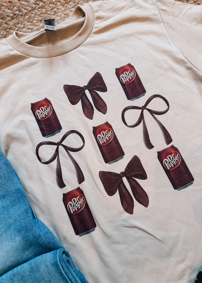 Dr Pepper Bow Grid Graphic Tee (S-2XL)