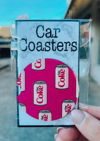 Diet Coke Girlie Car Coasters