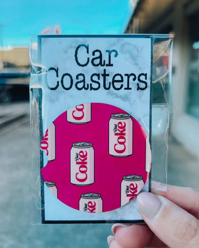 Diet Coke Girlie Car Coasters