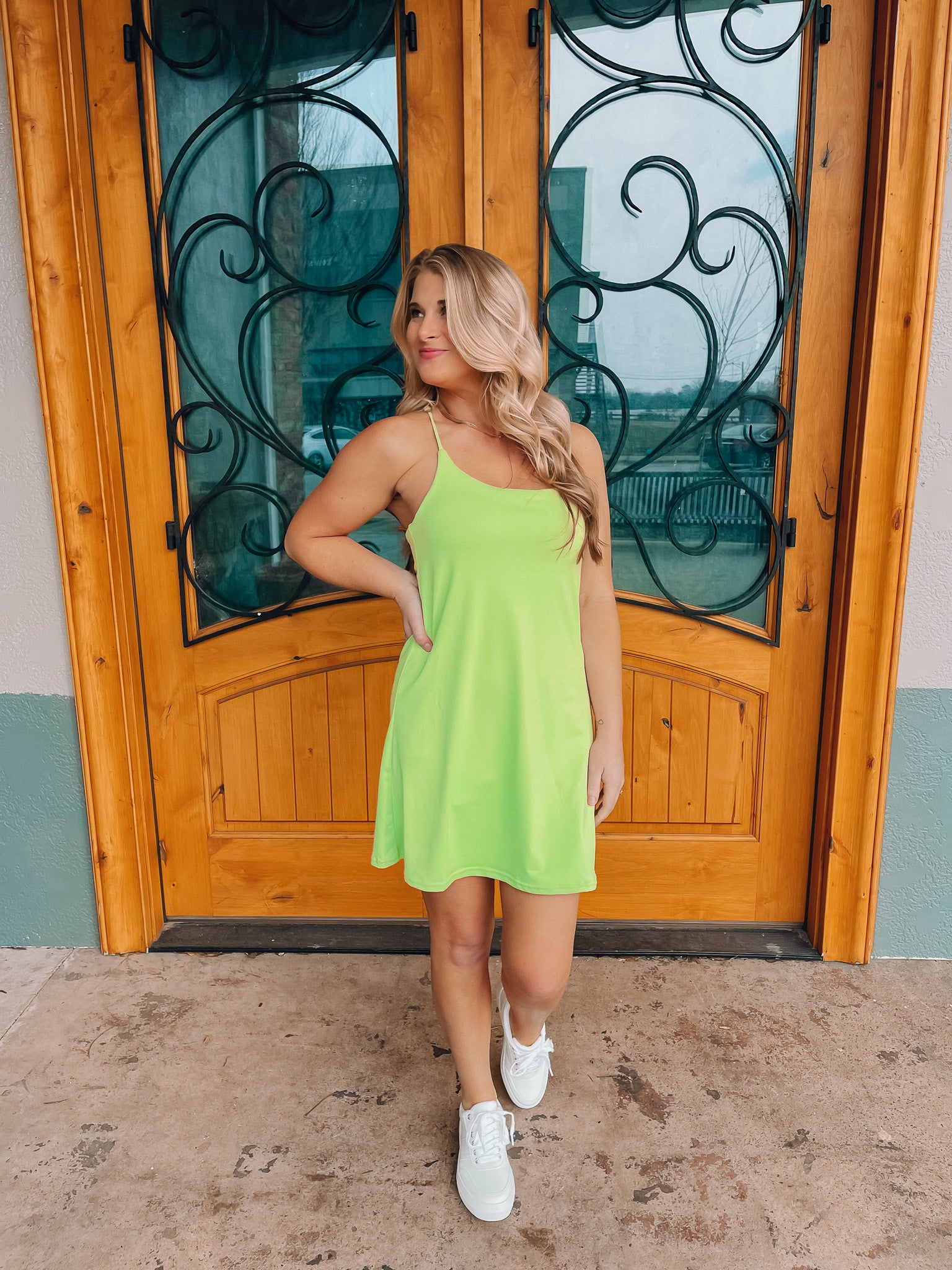 green active dress The Exercise in Balsam Magnolia Boutique Truly Untouchable Active Dress