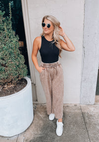 Don't Sweat It Acid Wash Wide Leg Pants (S-XL)