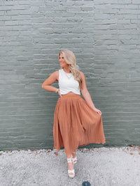 Confident Strides Midi Skirt