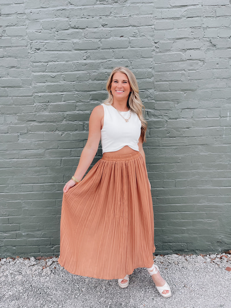 Confident Strides Midi Skirt