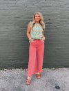 Pocketful of Fun Times High Rise Jeans- Salmon