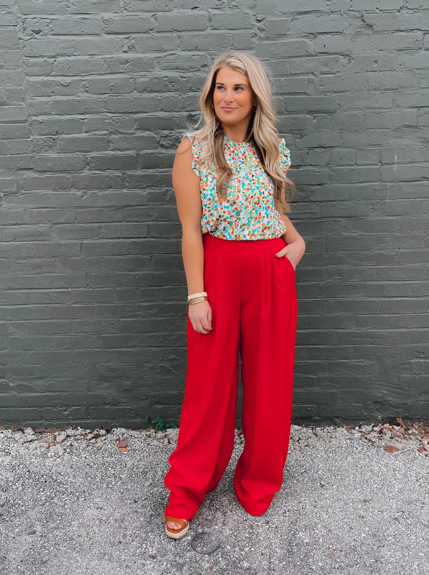 red straight leg dress pants Crimson Red womens dress pants | Wide-leg, tall girl friendly