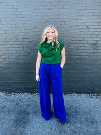 Straight To Business Pants- Royal Blue