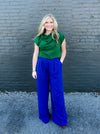 Straight To Business Pants- Royal Blue