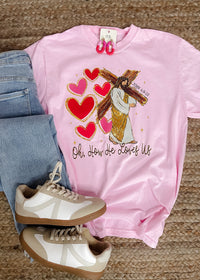 Oh How He Loves Us Graphic Tee (S-2XL)