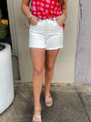 In A Pinch White Denim Shorts (S-XL)