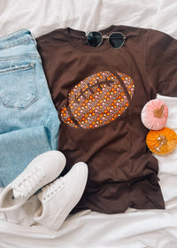 Floral Football Graphic Tee (S-2XL)