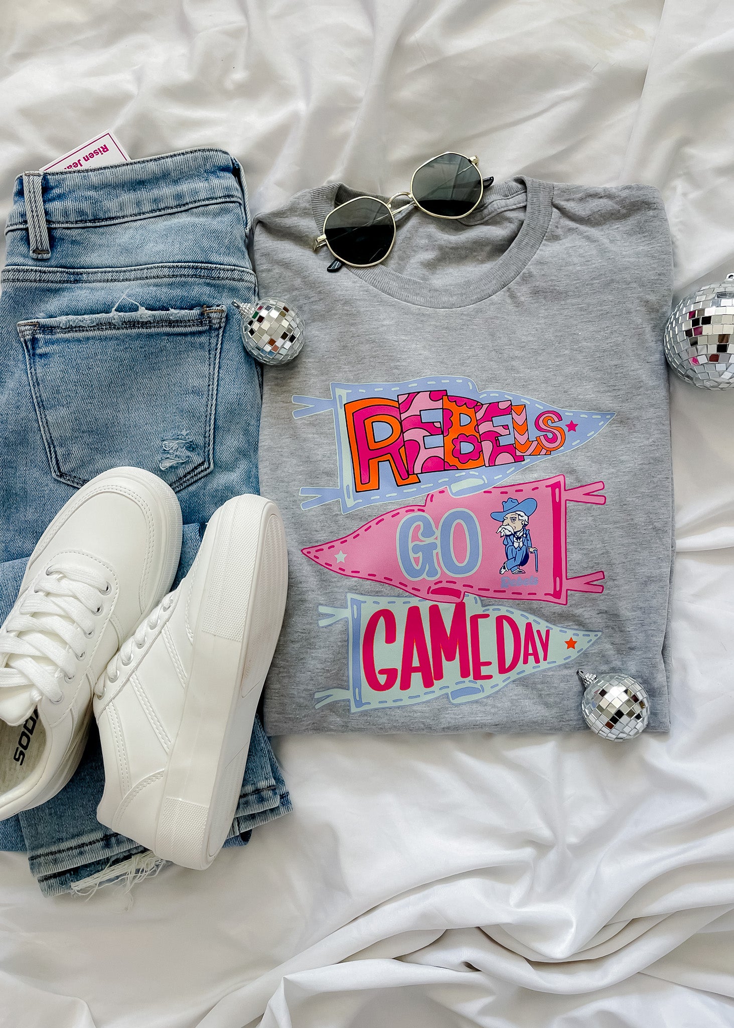 Pennant Flag Mascot Graphic Tee (S-2XL)