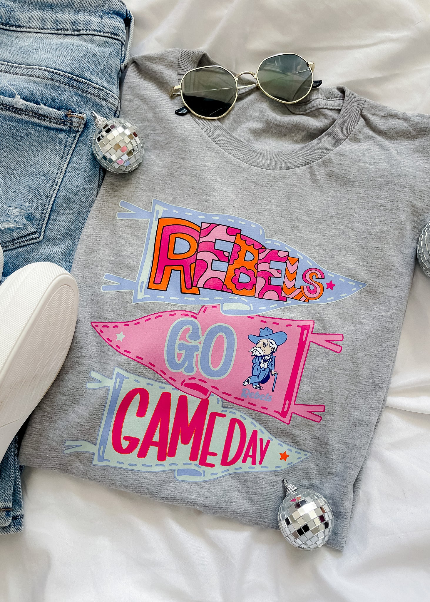 Pennant Flag Mascot Graphic Tee (S-2XL)