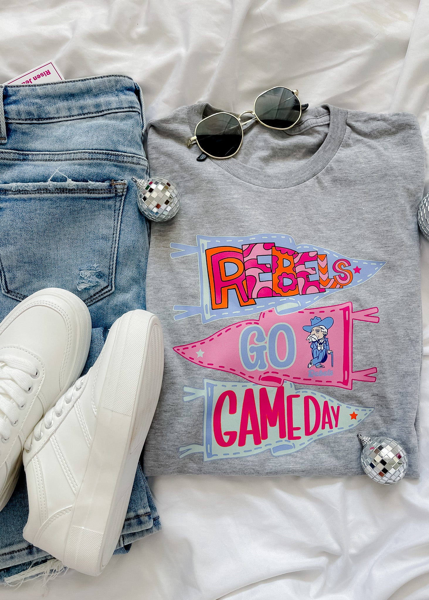 Pennant Flag Mascot Graphic Tee (S-2XL)