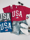 USA Flag Graphic Tee (S-2XL)